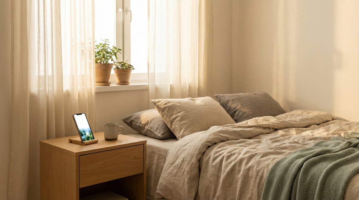 蘑菇视频 - 温馨卧室晨光，手机播放轻松视频 - www.7c9pg733.cn